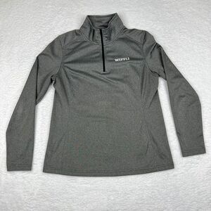 The North‎ Face Sweater Womens Large Gray Long Sleeve 1/4 Zip Mock Neck Pullover